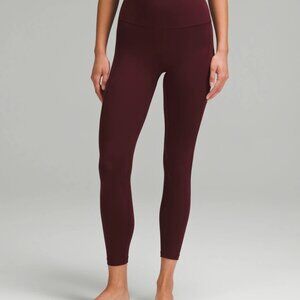 Lululemon “Like New” Leggings Maroon Color Women’s Size 2